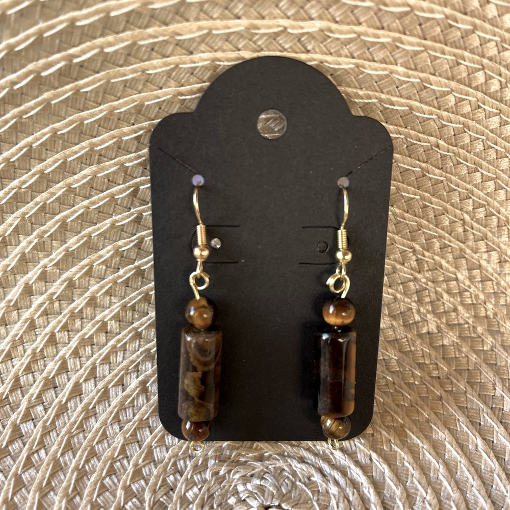 Tigers Eye Earrings